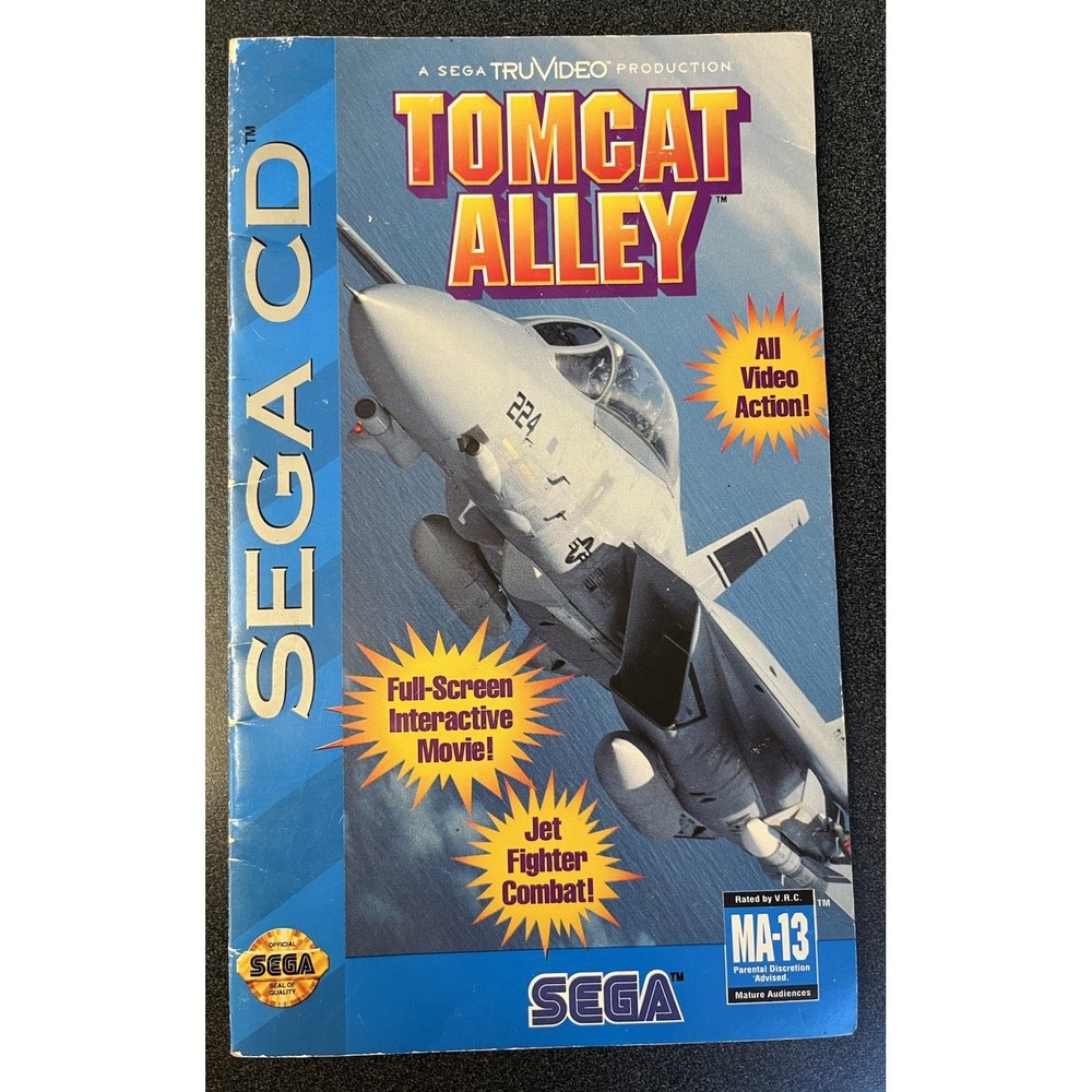 Tomcat Alley Sega CD Instruction Manual Booklet Only